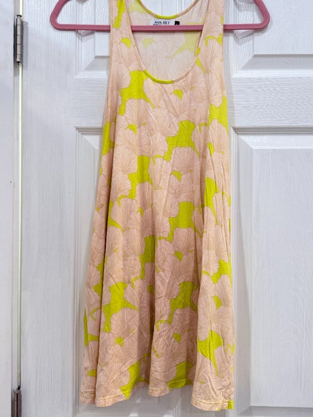 Fighting Eel Ava Sky limoncellow roma dress sz S